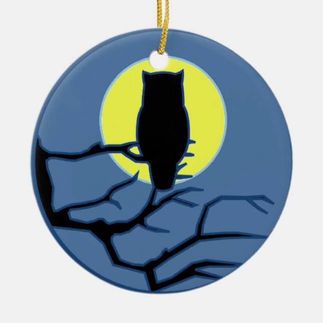 Adorno De Cerámica Por la sombra de la luna (Frente)