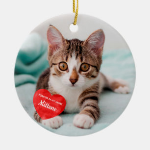 Adorno De Cerámica Por Siempre En Mi Corazón -Personalizado Mascota G