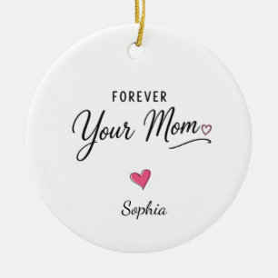 Adorno De Cerámica Por siempre tu mamá