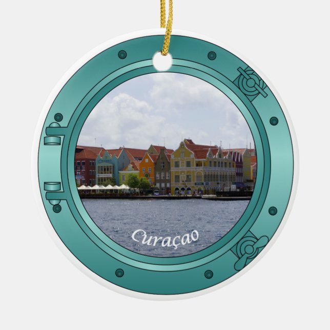 Adorno De Cerámica Porta de Curaçao (Frente)