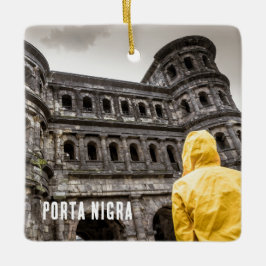 Adorno De Cerámica Porta Nigra en Trier Renania Palatinado Alemania