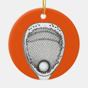 Adorno De Cerámica Portero de Lacrosse