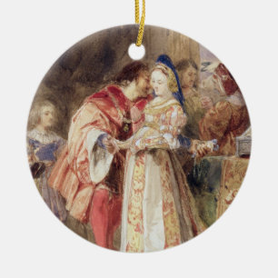 Adorno De Cerámica Portia y Bassanio, c.1826 (w/c, tinta marrón,
