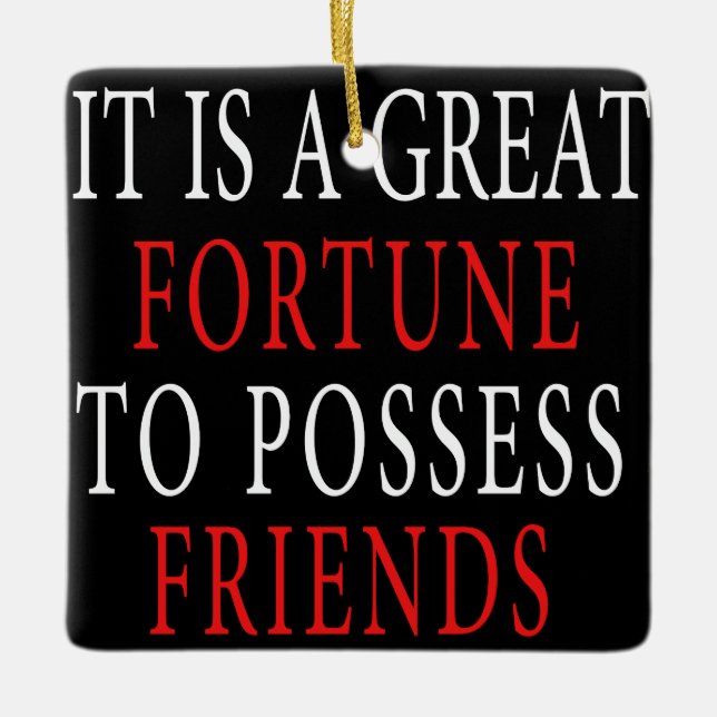 Adorno De Cerámica poseer amigo Ornament (Anverso)