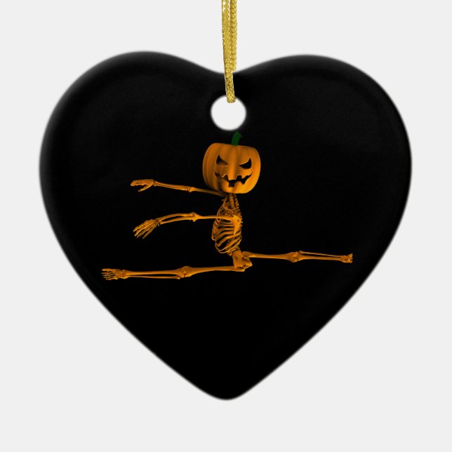 Adorno De Cerámica Posición del ballet de Grand Jeté (Frente)