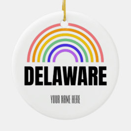 Adorno De Cerámica Postales de Delaware - Imanes Delaware