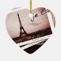 Postales de París Bonjour Ornament Personalizado