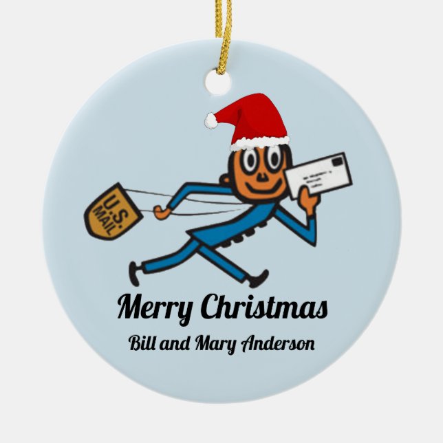 Adorno De Cerámica Postales nostálgicos añaden su texto (Frente)