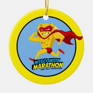 Adorno De Cerámica Poste-Maratón del maratón de Wisconsin