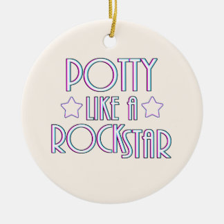 Adorno De Cerámica Potty Like a Rock Star