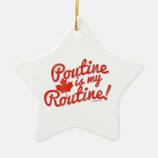 Adorno De Cerámica Poutine que es mi rutina