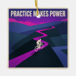 Adorno De Cerámica Practice Makes Power
