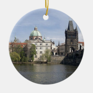 Adorno De Cerámica Praga en primavera