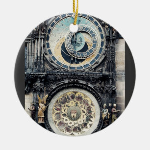Adorno De Cerámica Praga Orloj