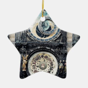 Adorno De Cerámica Prague Orloj