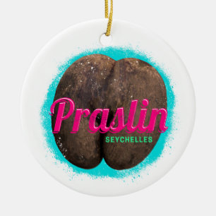 Adorno De Cerámica Praslin Seychelles, recuerdo de la época del Océan