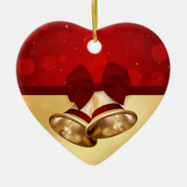 Adorno De Cerámica Preciosos Navidades dorados