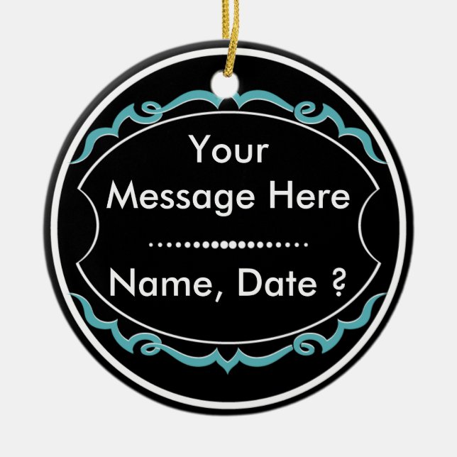 Adorno De Cerámica Premio del voluntario de los deportes (Frente)