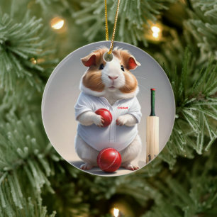 Adorno De Cerámica Preparado para el lanzamiento: Cerdo de Guinea en