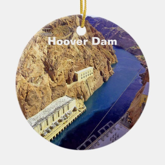 Adorno De Cerámica Presa Hoover en Arizona (Frente)