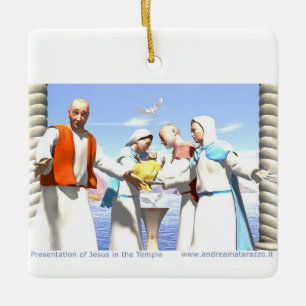 Adorno De Cerámica Presentación de Jesús en el Templo