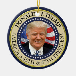 Adorno De Cerámica Presidente Donald Trump 47º presidente 2024 Foto