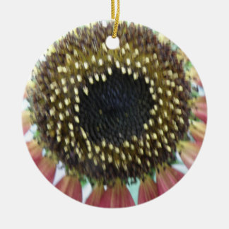 Adorno De Cerámica Pretty Pink Sunflower Custom Birthday