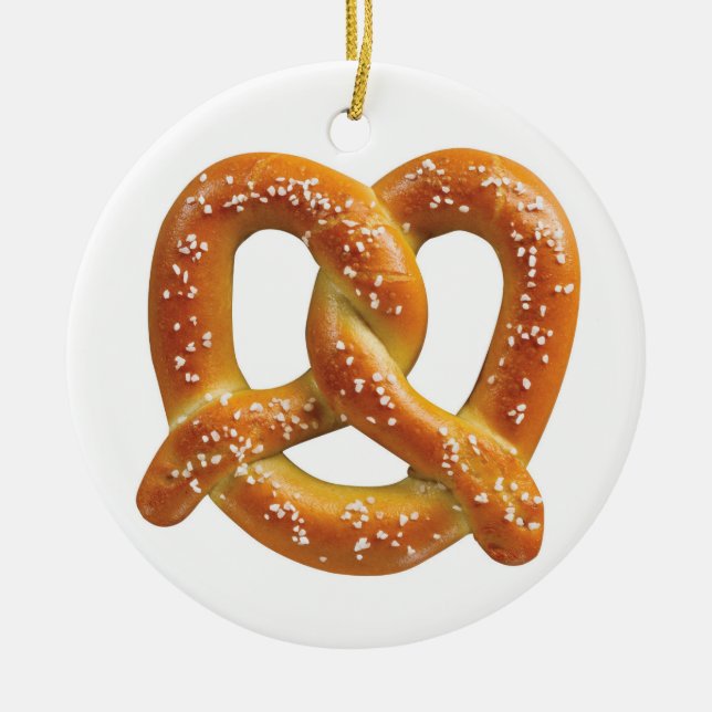 Adorno De Cerámica Pretzel alemán (Frente)