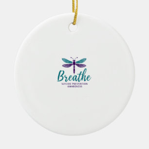 Adorno De Cerámica Prevención de suicidio salud mental Breathe Dragon