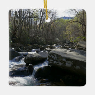 Adorno De Cerámica Primavera en el río Little Pigeon