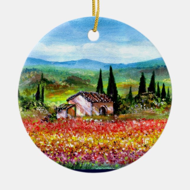 ADORNO DE CERÁMICA PRIMAVERA EN TUSCANIA (Frente)