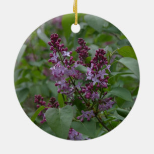 Adorno De Cerámica Primavera/Pascua: Japonica/lila