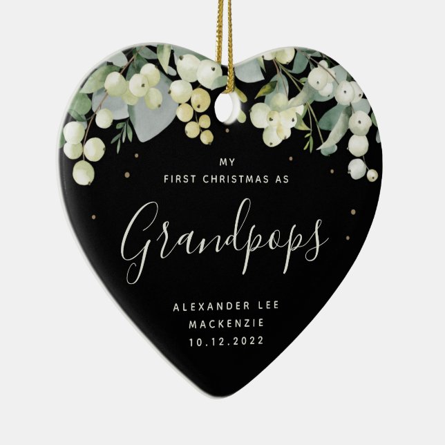 Adorno De Cerámica Primer abuelo de Navidad/cualquier foto relativa (Derecha)