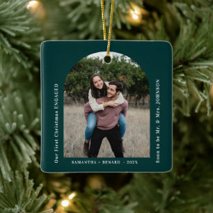 Adorno De Cerámica Primer Arco de Navidad para Foto de Parejas Compro