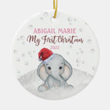 Primer bebé elefante de Navidades de vacaciones