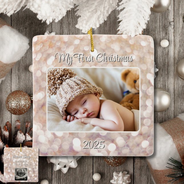 Adorno De Cerámica Primer broche de invierno navideño para el bebé (Subido por el creador)