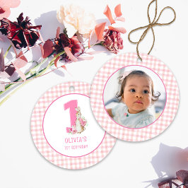 Adorno De Cerámica Primer cumpleaños de Peter Rabbit