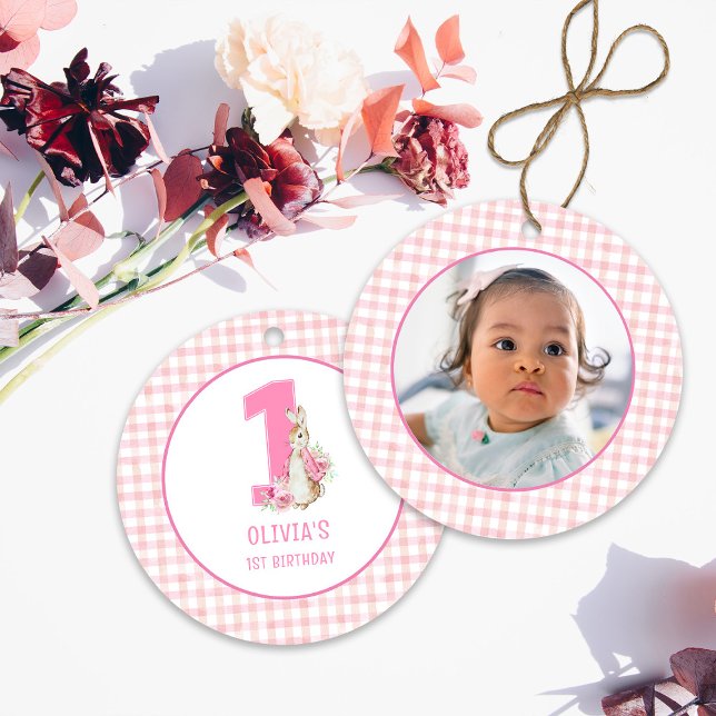 Adorno De Cerámica Primer cumpleaños de Peter Rabbit (Subido por el creador)