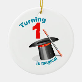 Adorno De Cerámica Primer cumpleaños del Fiesta Mágico