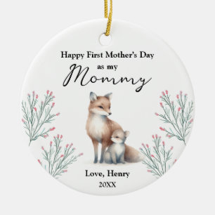Adorno De Cerámica Primer día de la madre de un animal de la huerta i