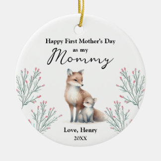 Adorno De Cerámica Primer día de la madre de un animal de la huerta i