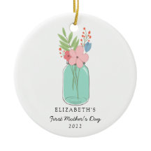 Primer Día de la Madre Mason Jar Personalizado