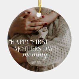Adorno De Cerámica  primer día de las madres foto moderna    