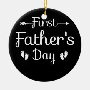 Adorno De Cerámica Primer Día del Padre Personalizado Primer Día del 