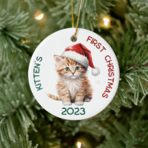 Primer diseño navideño de Kitten personalizado