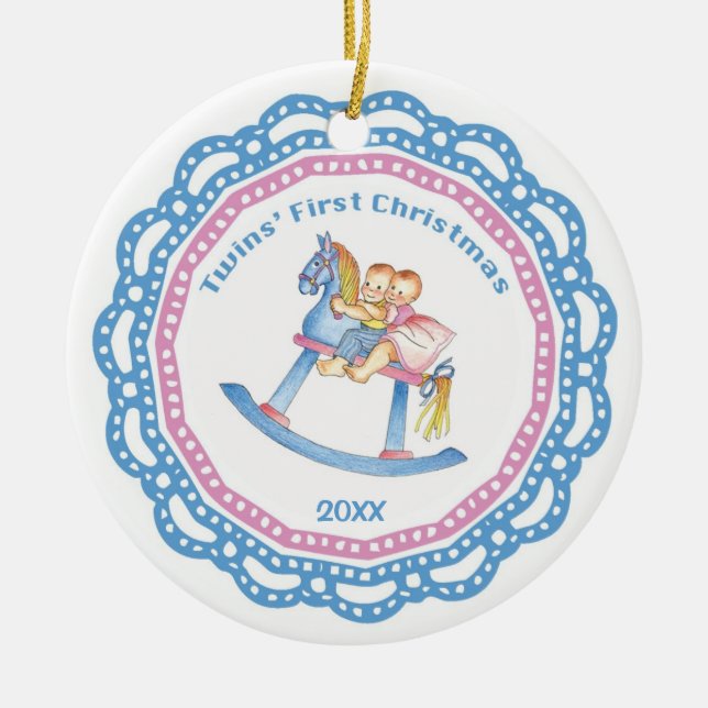 Adorno De Cerámica Primer muchacho del navidad de los (Frente)