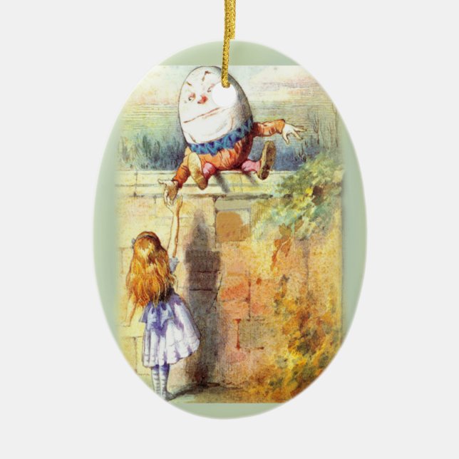 Adorno De Cerámica Primer navidad de Humpty Dumpty (Frente)