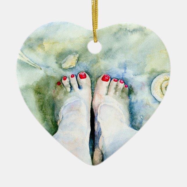 Adorno De Cerámica Primer Pedicure (Frente)