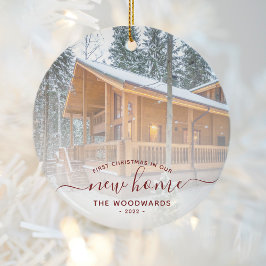 Adorno De Cerámica Primer Personalizado navideño de nuevo hogar foto 