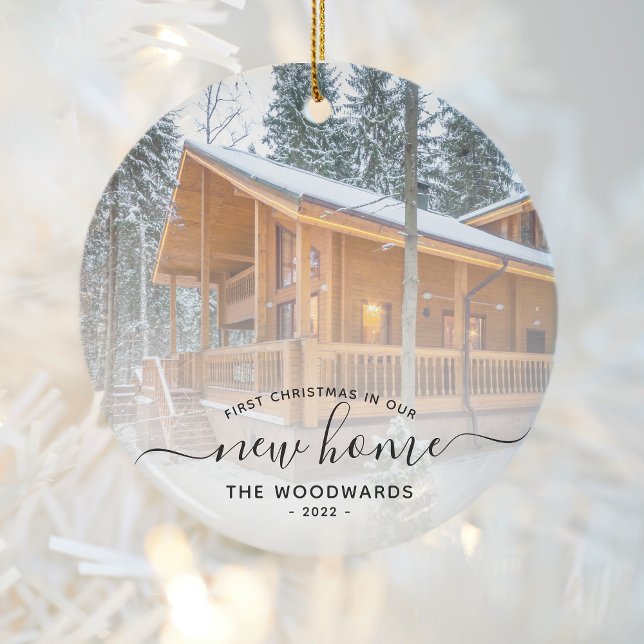 Adorno De Cerámica Primer Personalizado navideño de nuevo hogar foto  (Subido por el creador)